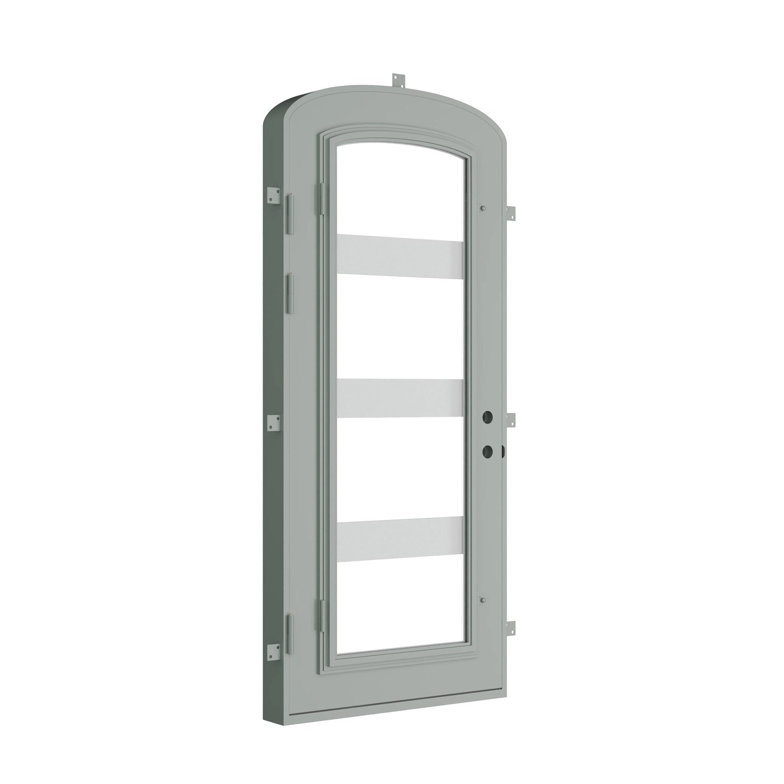 Pinkys Knox steel door, single, mini arch, closed