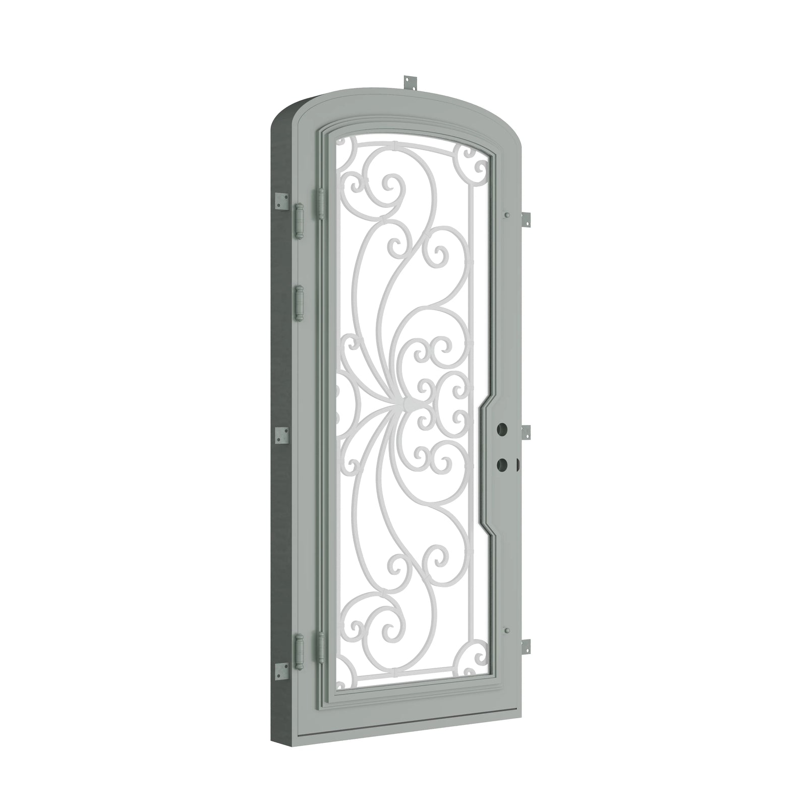 Pinkys Miracle steel door, single, mini arch, closed