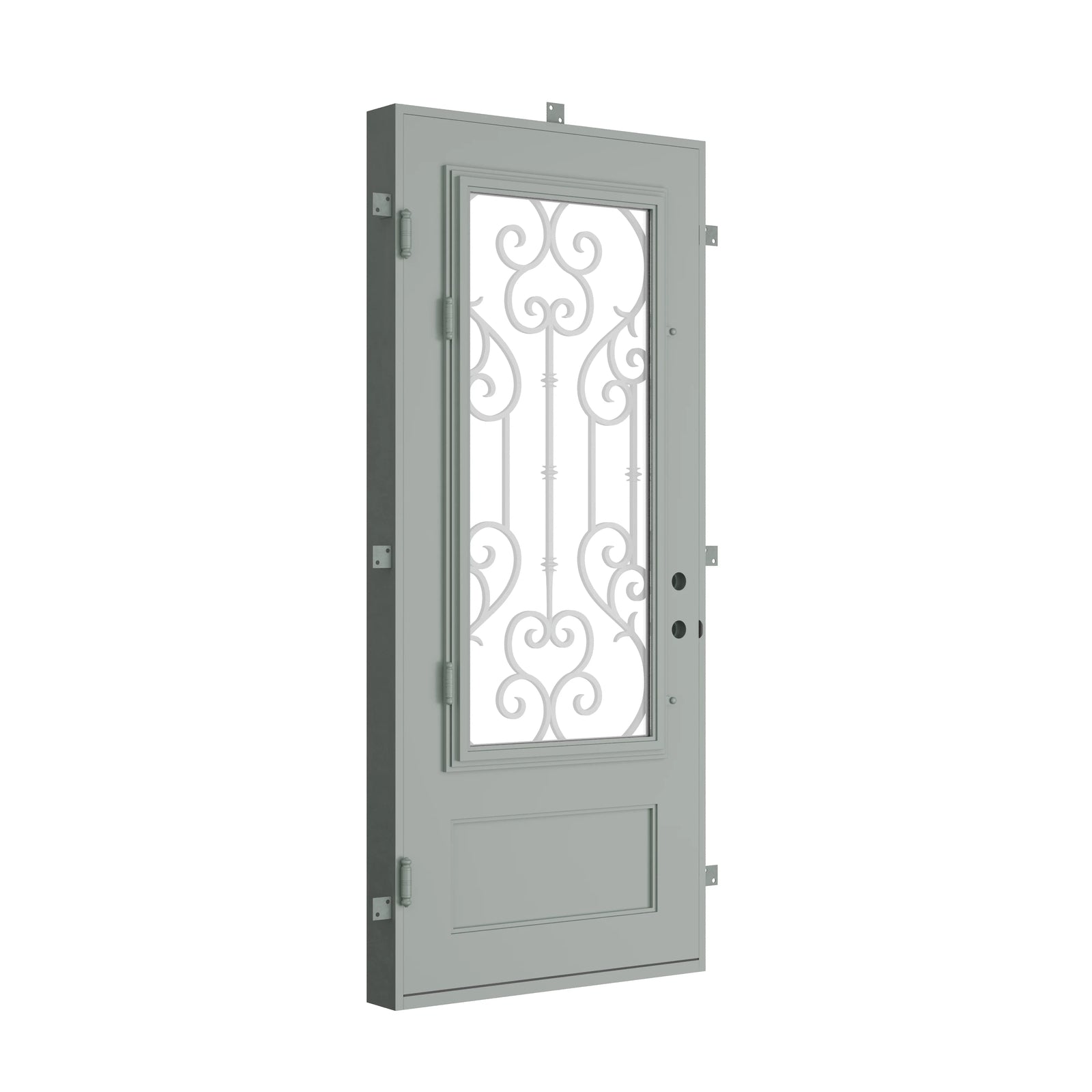 Pinkys New York steel door, single, flat, closed