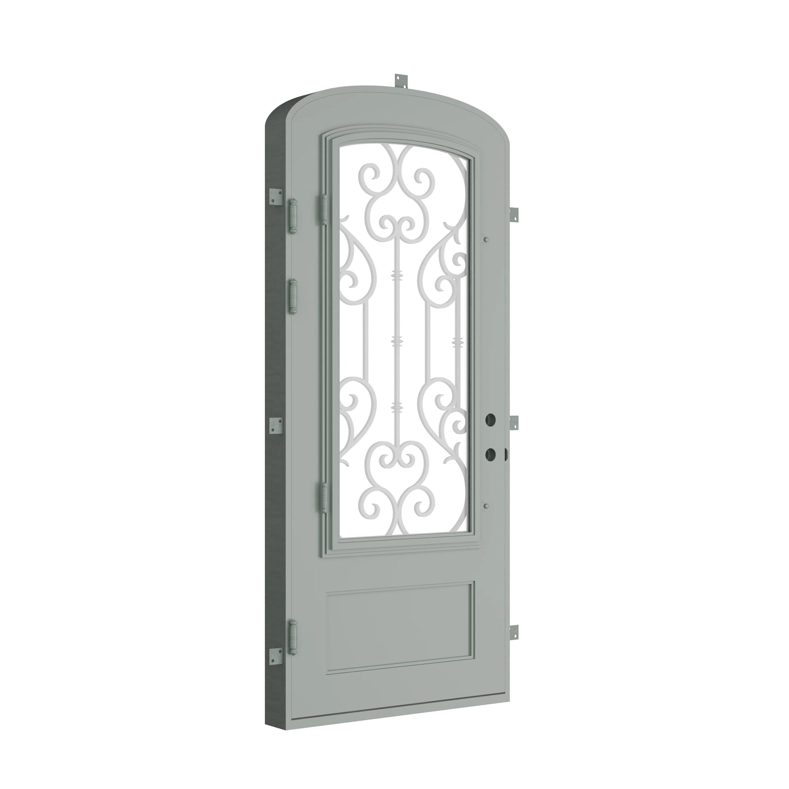 Pinkys New York steel door, single, mini arch, closed