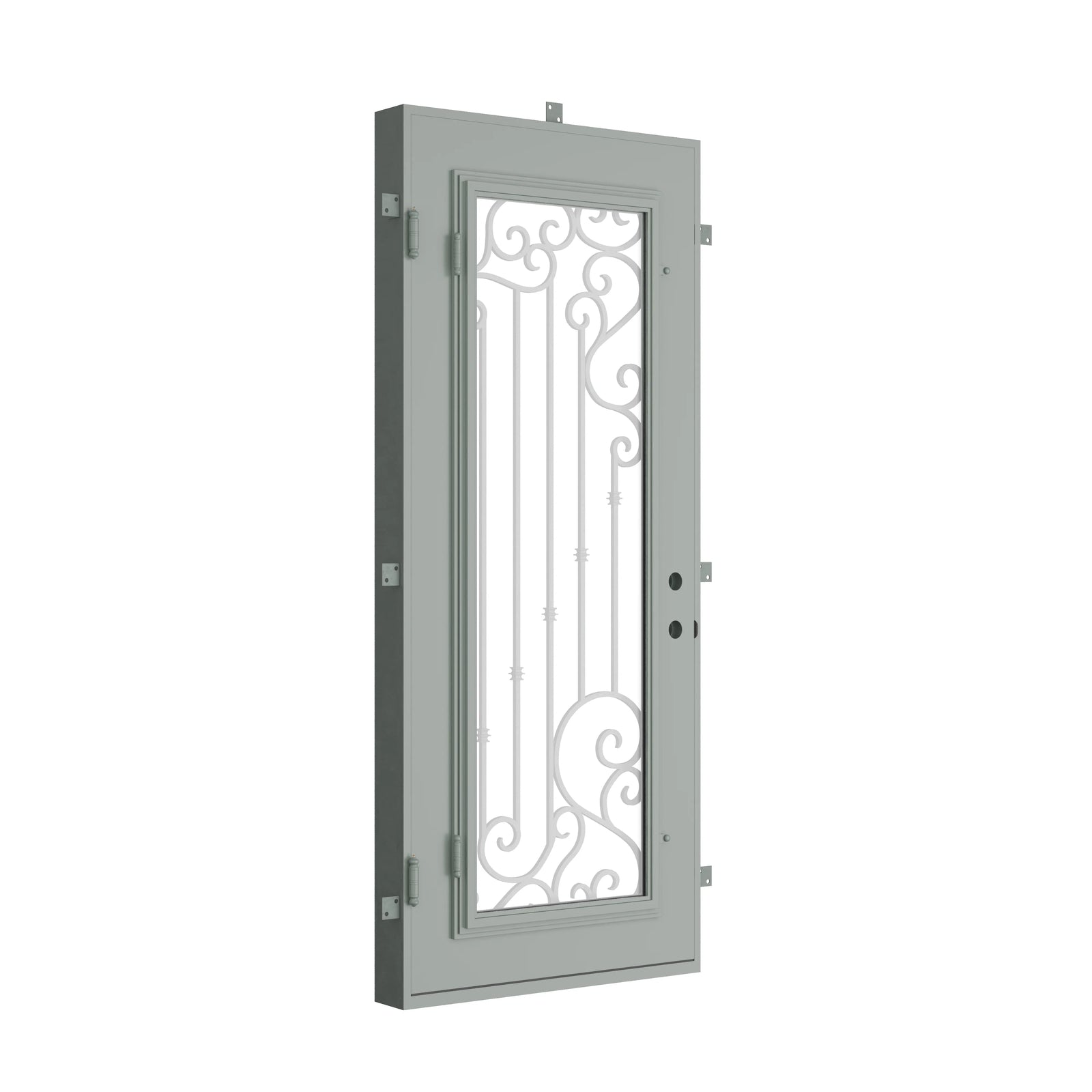 Pinkys Paris steel door, single, flat, closed
