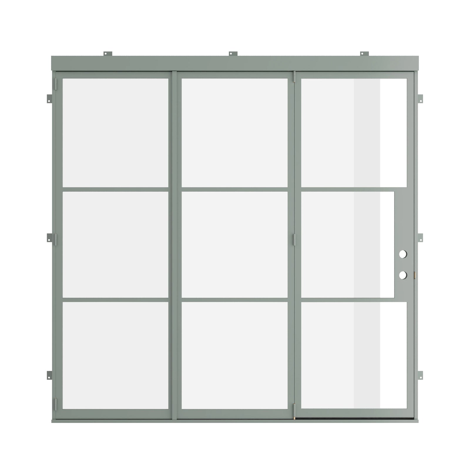 Pinkys Air 4 steel door, bifold, closed