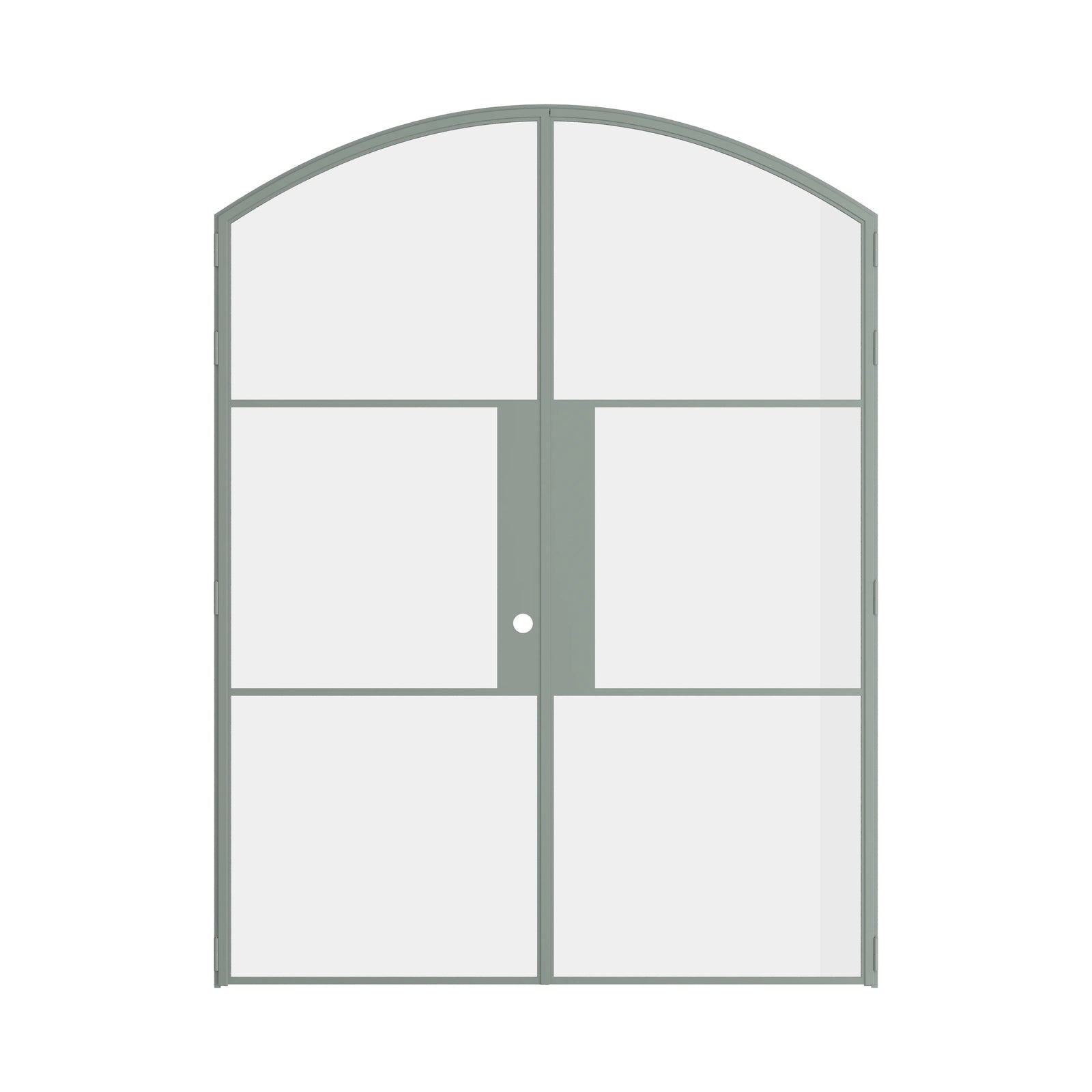 Pinkys Air 4 interior steel door, double, arch, closed