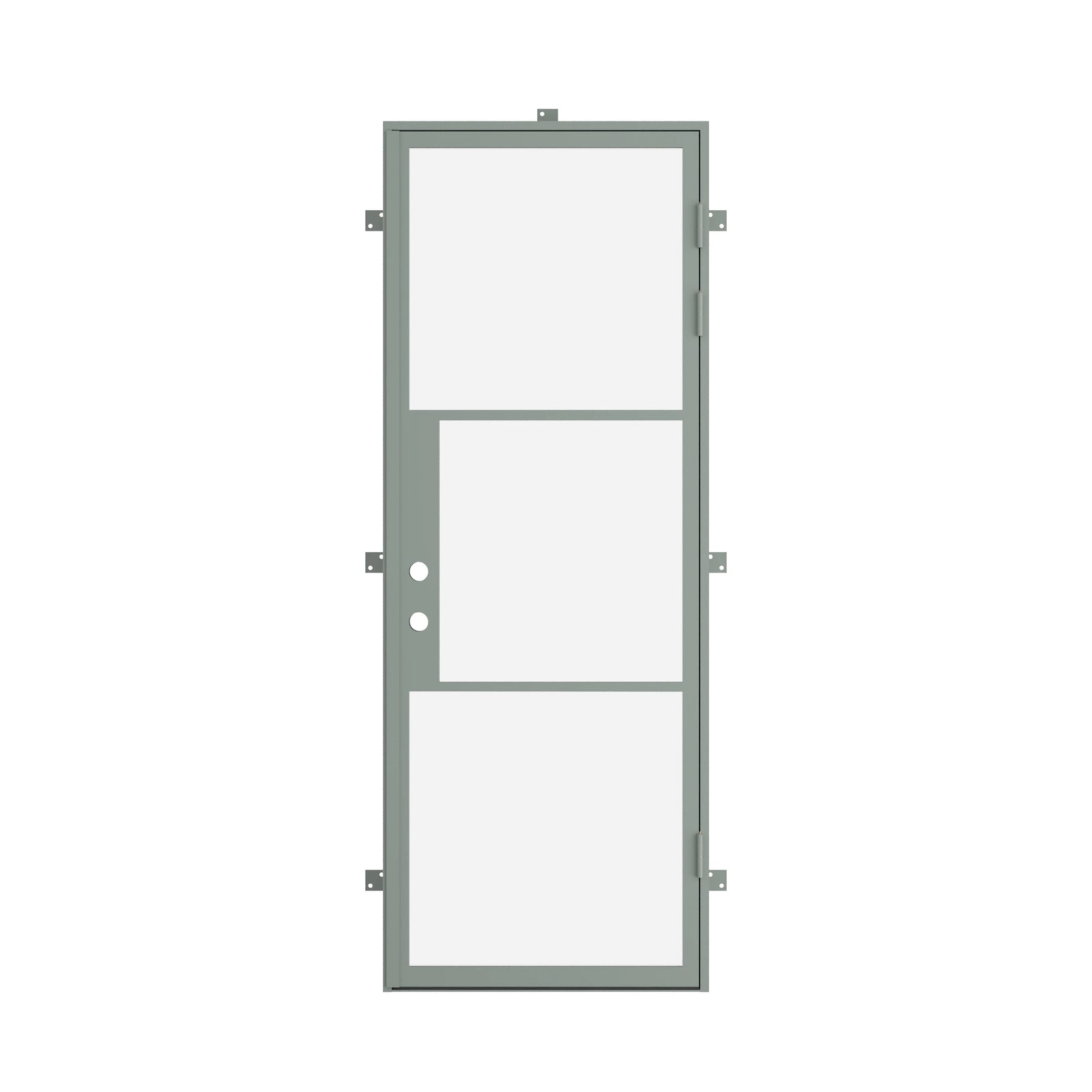 luxury steel door Montecito Mint finish