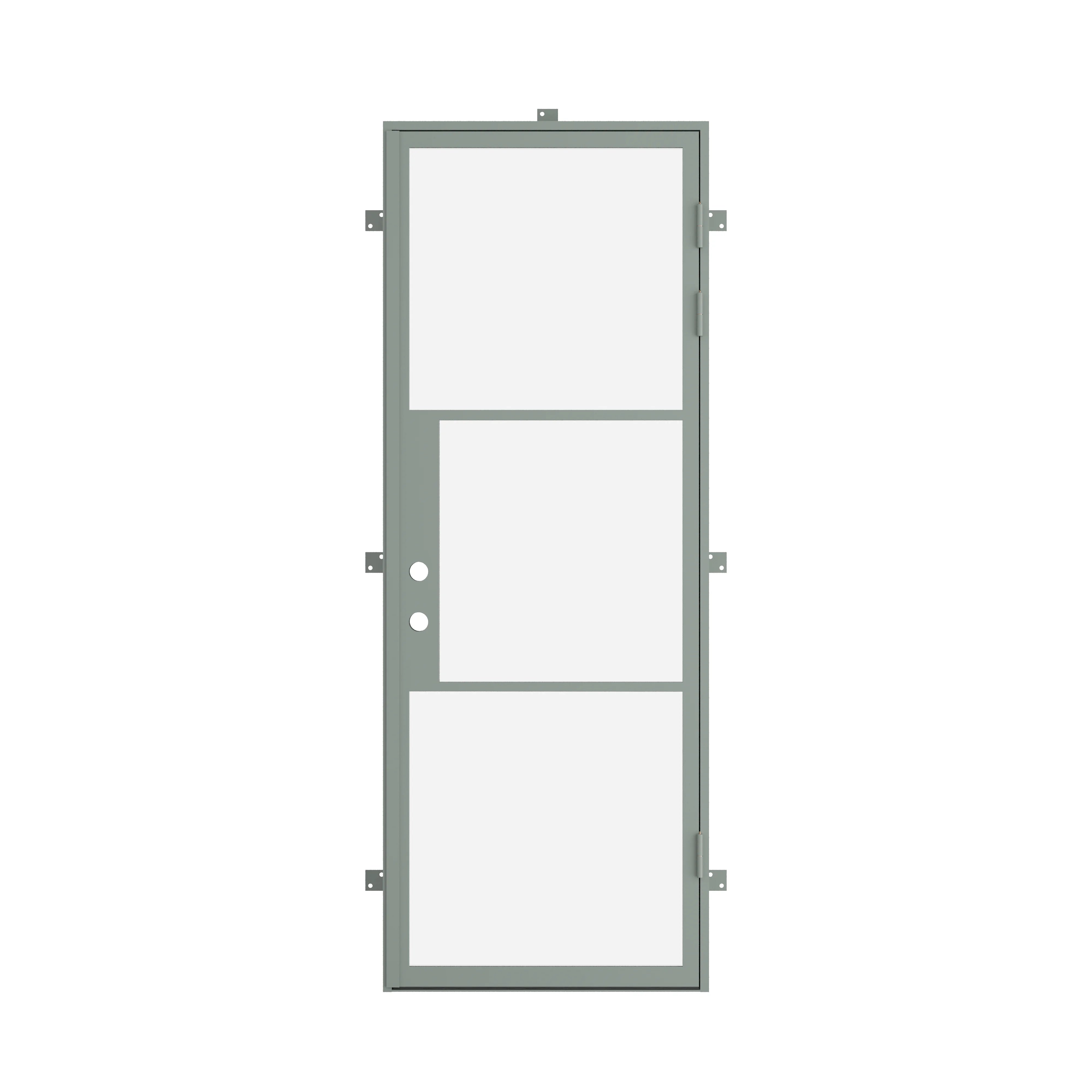 luxury steel door Montecito Mint finish