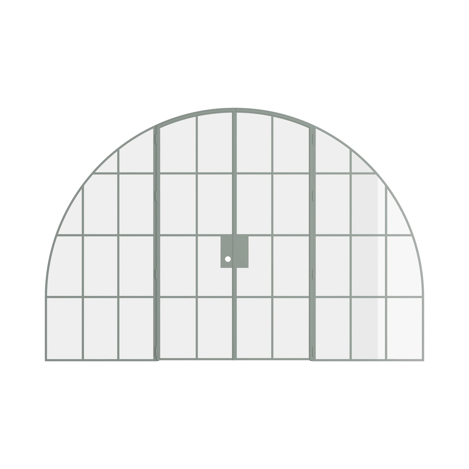 Pinkys Air 5 interior steel door, double, arch, with side windows, closed