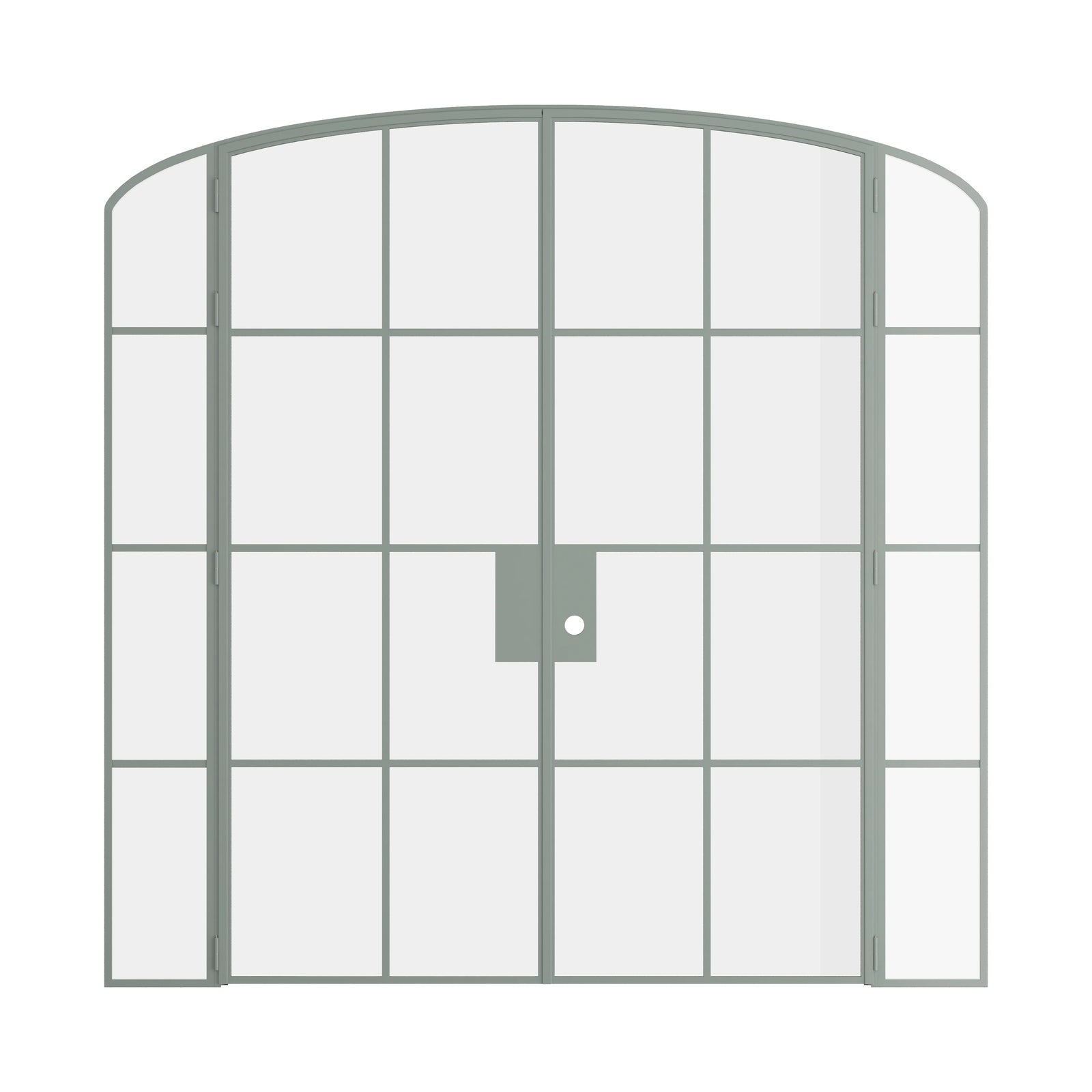Pinkys Air 5 interior steel door, double, mini arch, with side windows, closed