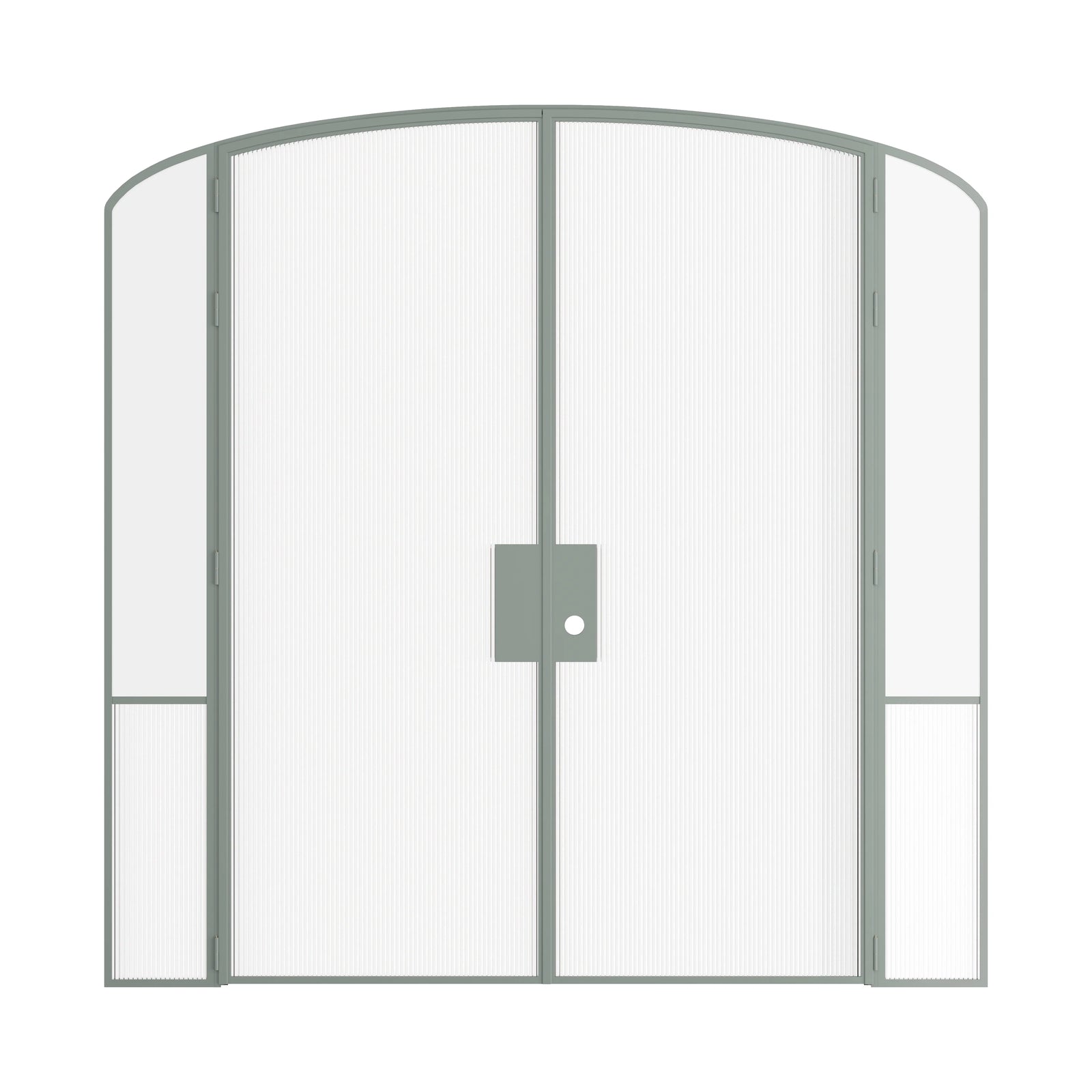 Pinkys Air Grand interior steel door, double, mini arch, with side windows, closed
