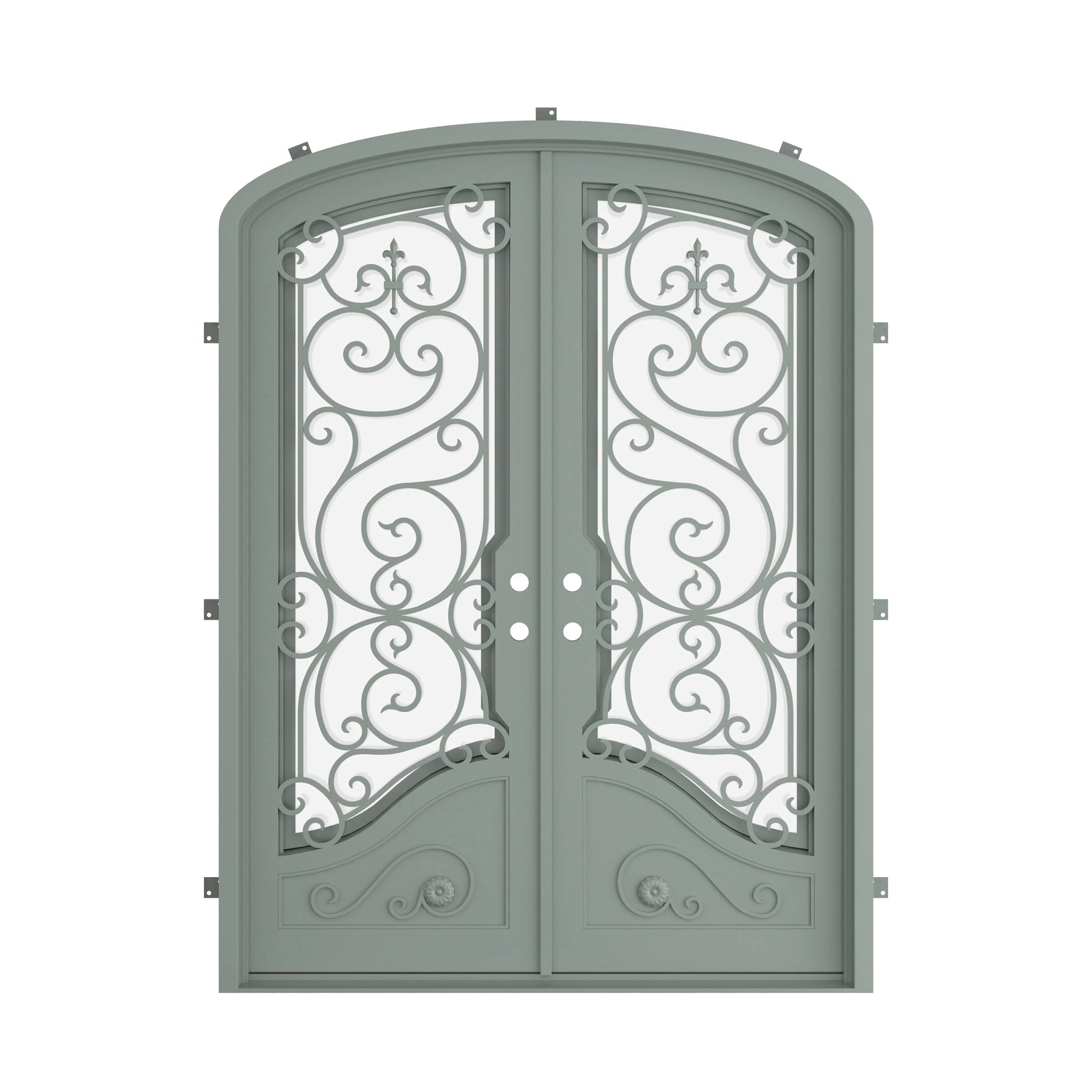 Pinkys Beverly steel door, double, mini arch, closed