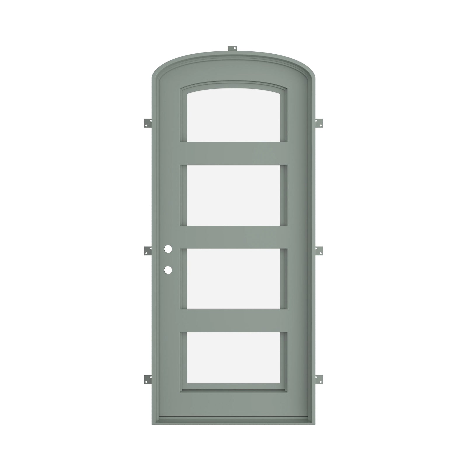 Pinkys Knox steel door, single, mini arch, closed