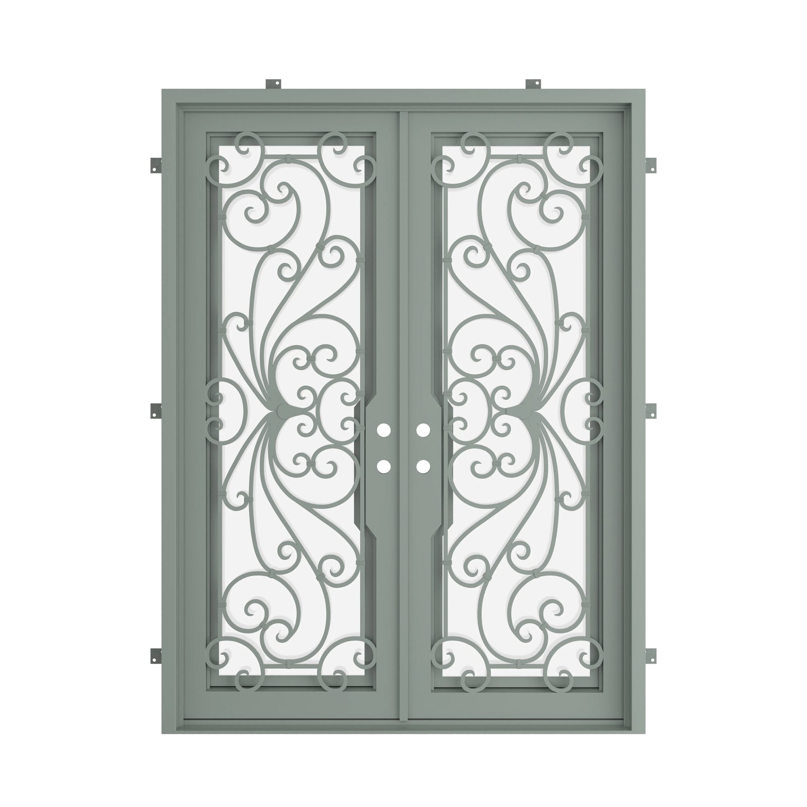 Pinkys Miracle steel door, double, flat, closed