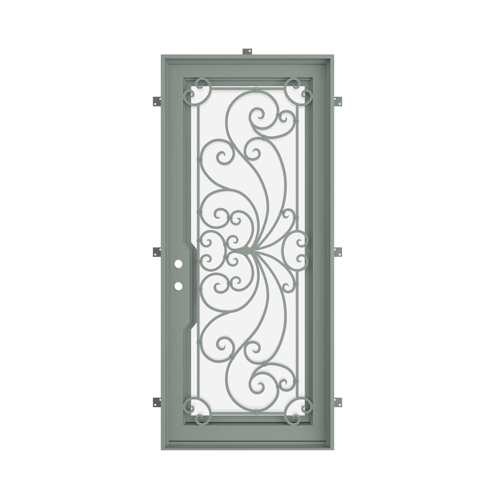 Pinkys Miracle steel door, single, flat, closed