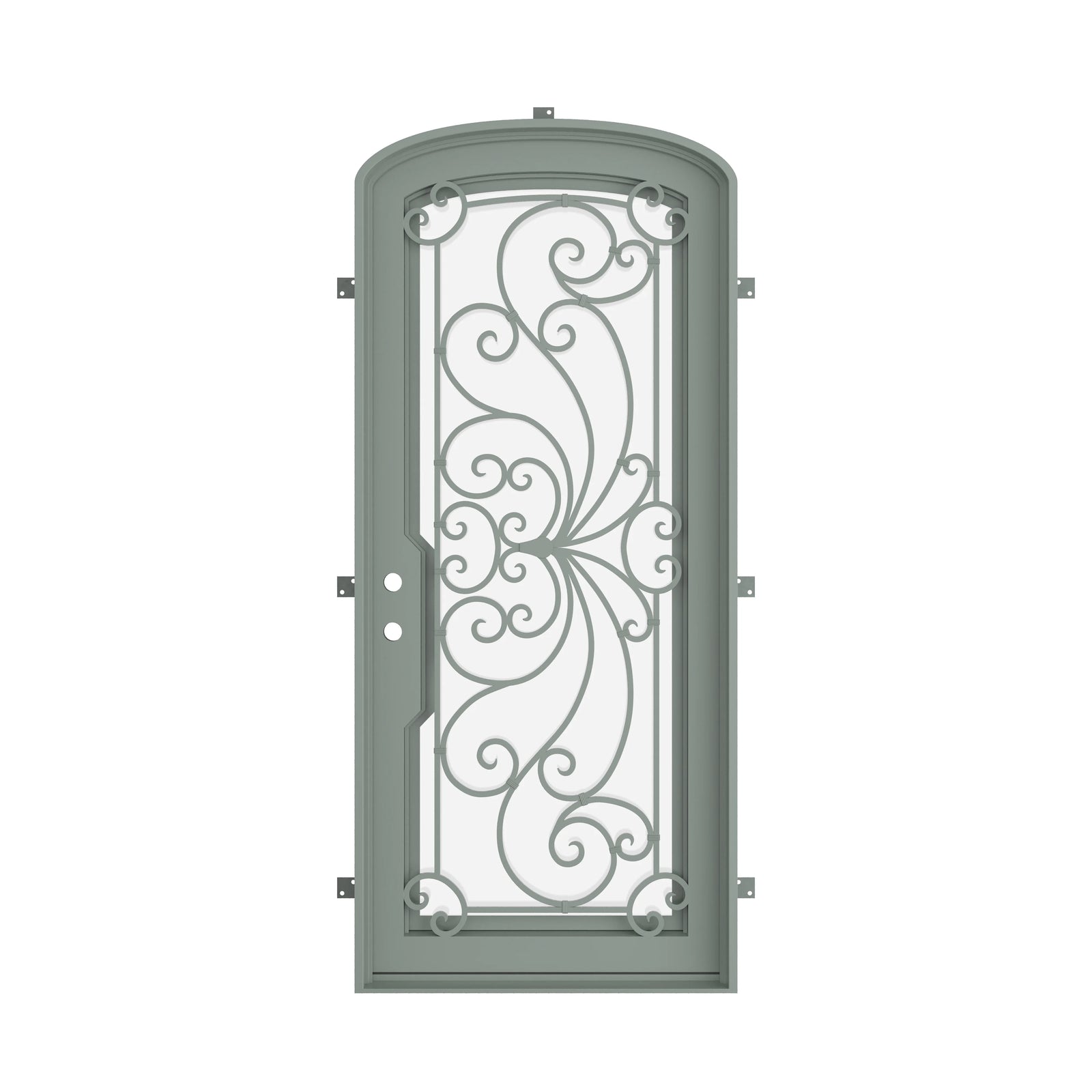 Pinkys Miracle steel door, single, mini arch, closed