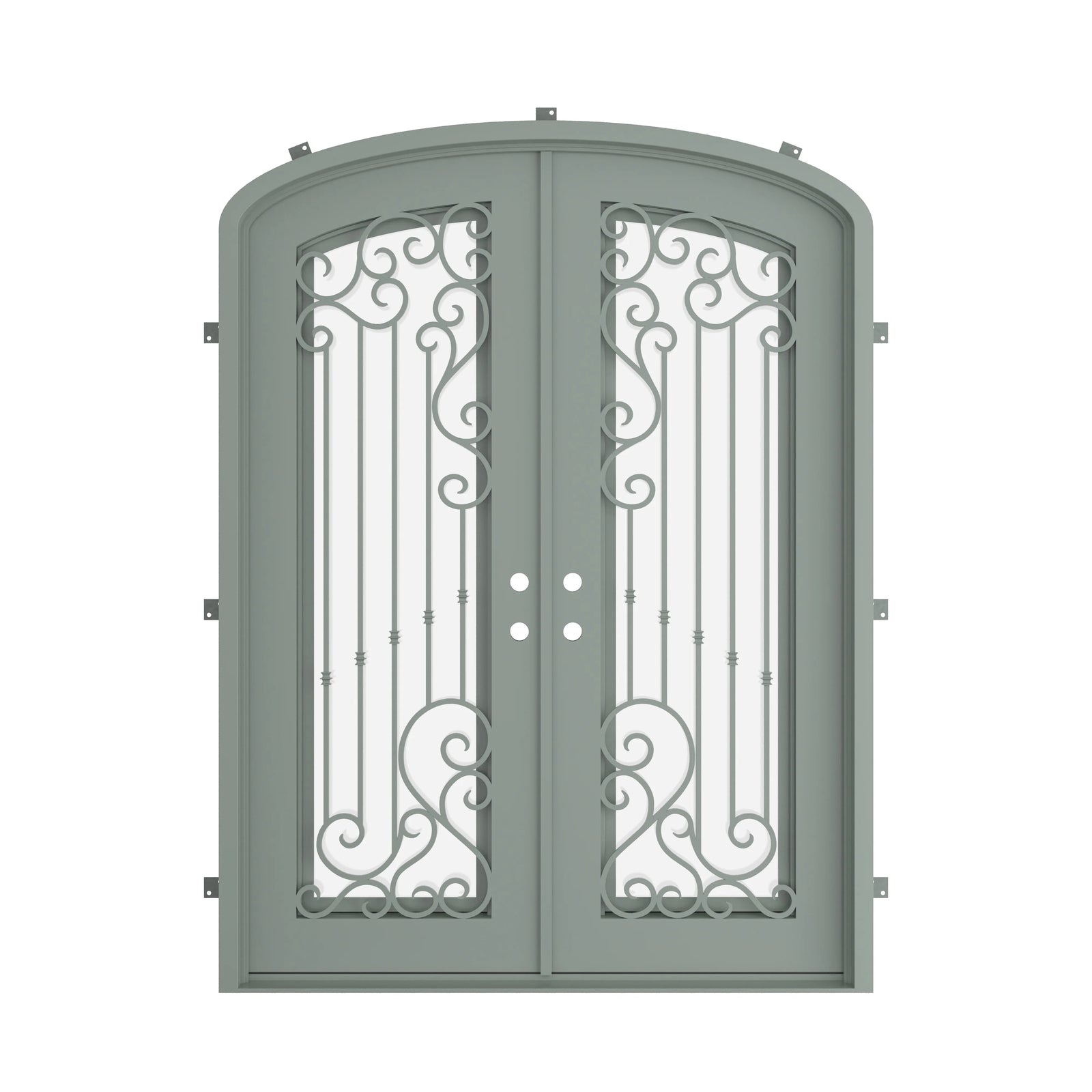 Pinkys Paris steel door, double, mini arch, closed