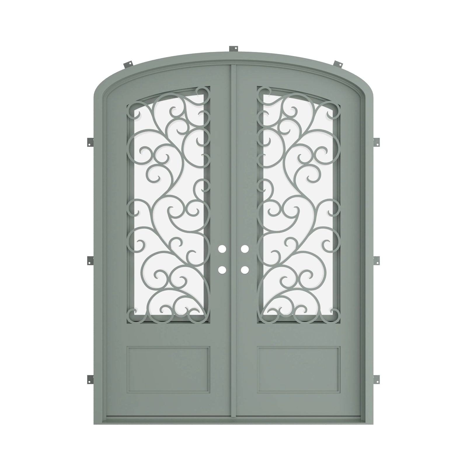 Pinkys Story steel door, double, mini arch, closed