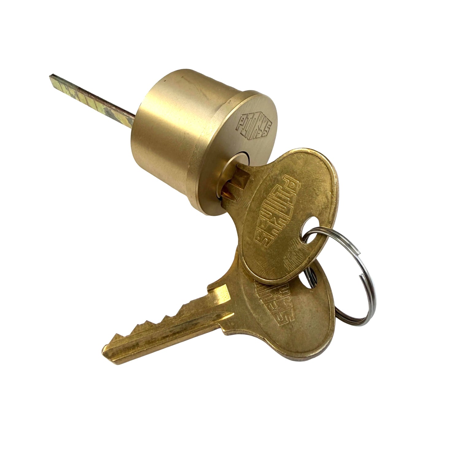 Schlage Key-Way Cylinder in Brass - PINKYS Lock with keys