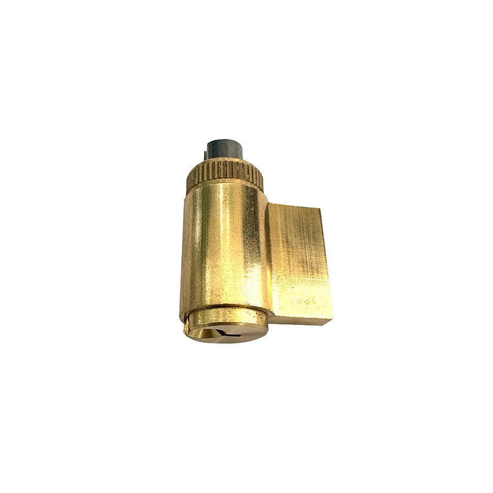 PINKYS brass key-in lever schlage cylinder.