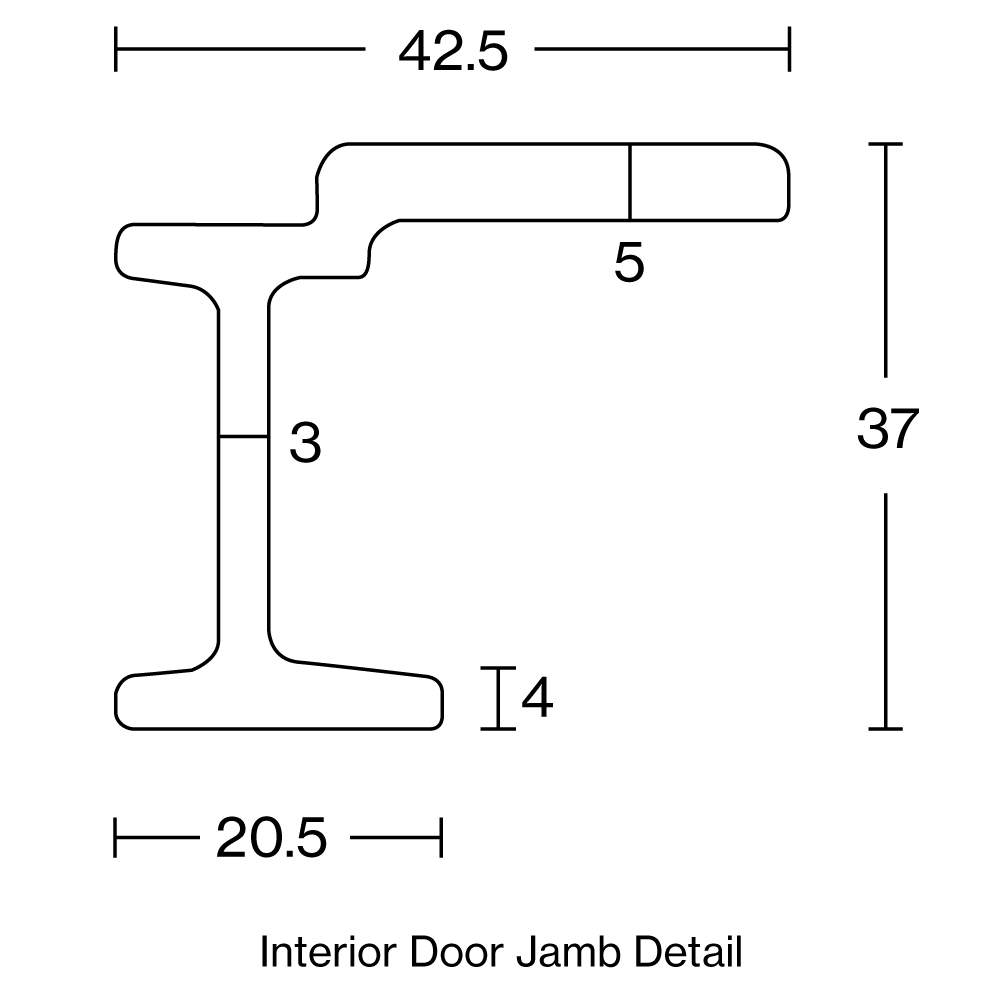 Detail of Interior Door Jamb