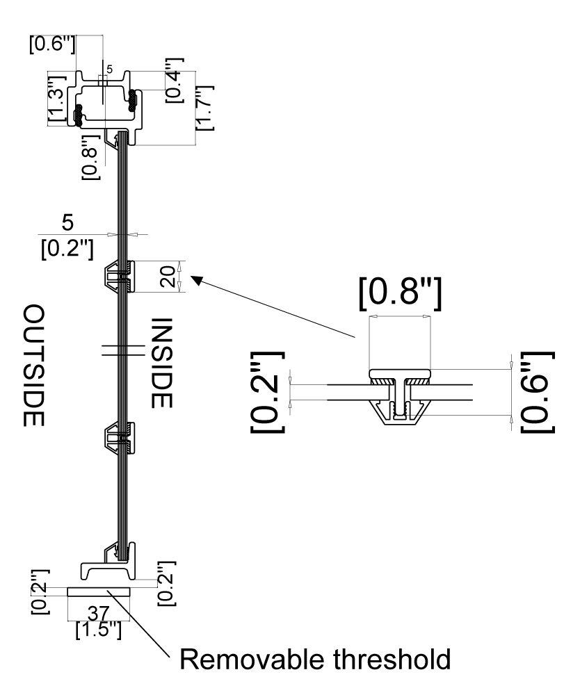 Cut Sheet for Single Steel In-Swing Interior Door 01