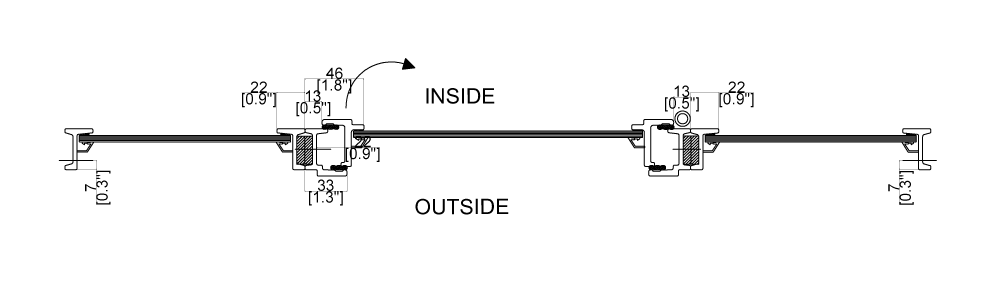 Cut Sheet for In-Swinging Single Interior Steel Door with Side Windows