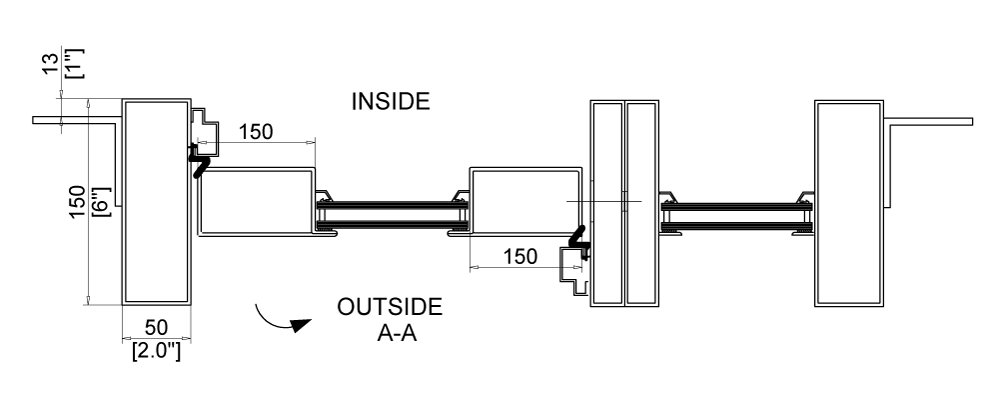 Iron Pivot Door with SIngle Side Window Out Swing Cut Sheet 