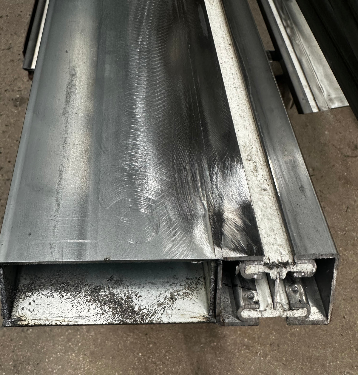 Closeup photo of steel with Jansen Thermal Break materials