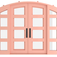 Knox with Side Windows - Double Arch | Standard Sizes - Staff Picks by Pinky’s Iron Doors — home doors, view 1