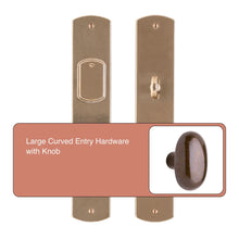 Load image into Gallery viewer, Large Curved Entry Hardware with Knob | Made to Order