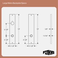 modern entry door lockset with deadbolt and handle specification sheet