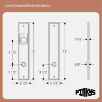 full plate bronze iron door locking system in modern style