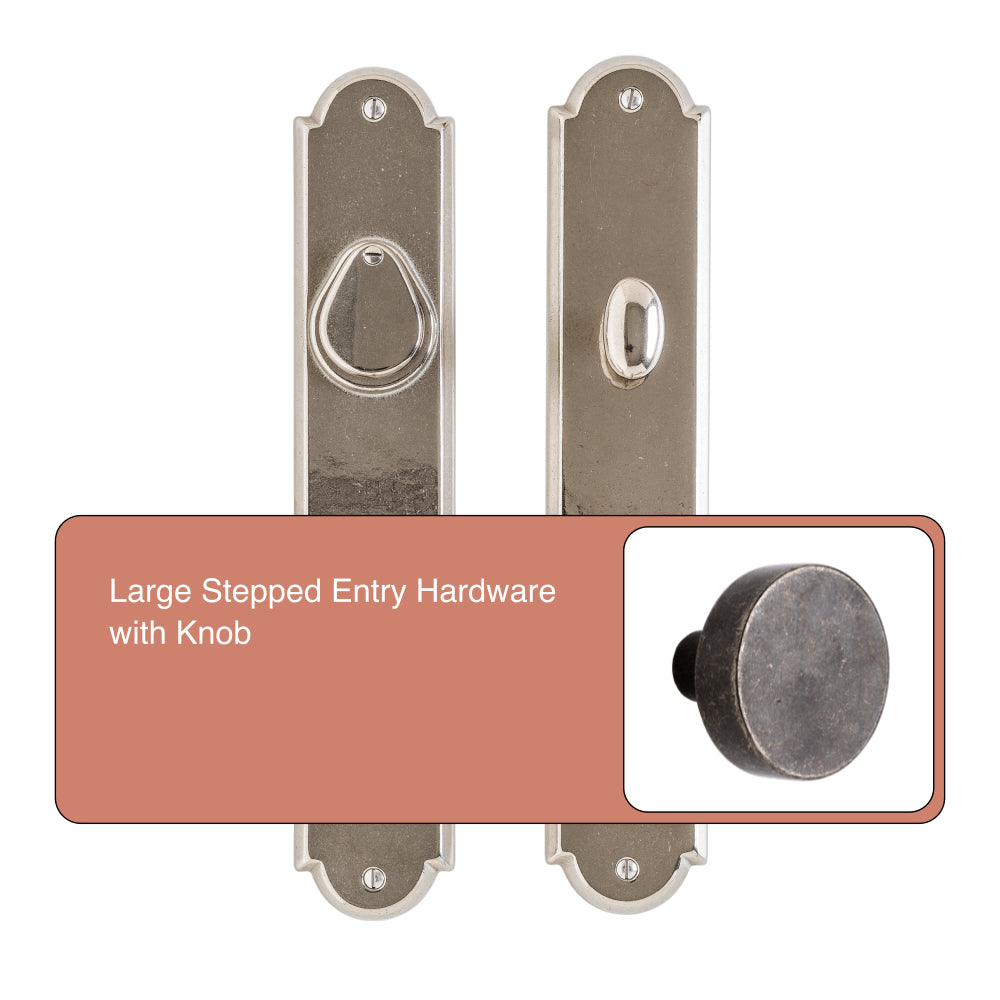 Large Arched Entry Rocky Mountain Hardware with Knob