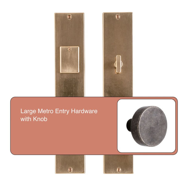 Large Metro Entry Hardware With Knob Made To Order Large metro entry hardware with knob made to order