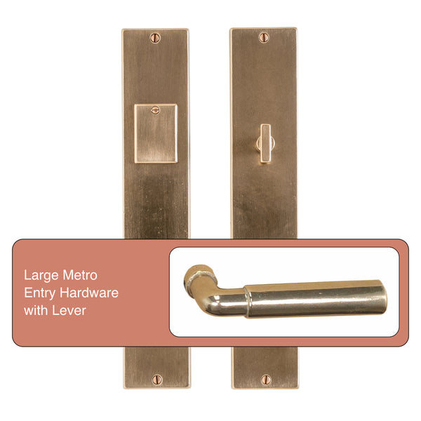 Large Metro Entry Hardware with Lever | Made to Order