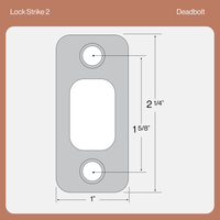 Deadbolt Lock Strike Plate Diagram