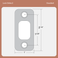 Deadbolt Lock Strike Plate Diagram