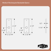 modern interior lockset plate for steel interior doors in black