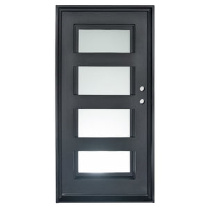 PINKYS Air 19 single flat iron door with 3 horizontal bars running throughout the design