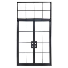 Load image into Gallery viewer, Air 5 Flat Top black steel door w/ Flat Top Transom - PINKYS