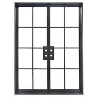 PINKYS Air 4 double flat modern steel doors can used as entry doors, patio and french doors, back or side steel doors, and even as steel room dividers
