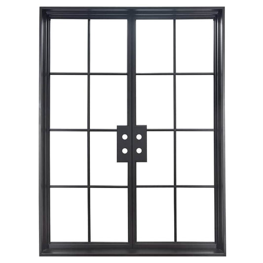 PINKYS Air 4 double flat modern steel doors can used as entry doors, patio and french doors, back or side steel doors, and even as steel room dividers