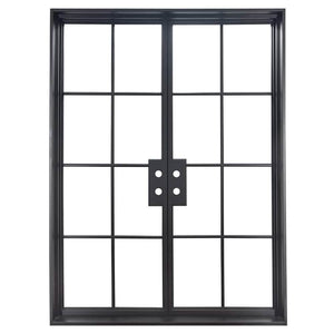 PINKYS Air 4 double flat modern steel doors can used as entry doors, patio and french doors, back or side steel doors, and even as steel room dividers