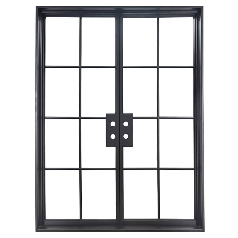 PINKYS Air 4 double flat modern steel doors can used as entry doors, patio and french doors, back or side steel doors, and even as steel room dividers