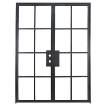 Load image into Gallery viewer, PINKYS Air 5 Interior Black Double Flat Steel Door w/ No Threshold