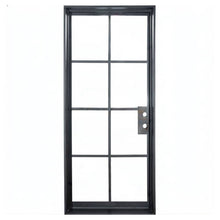Load image into Gallery viewer, PINKYS Air 5 single flat modern steel doors can used as entry doors, patio and french doors, back or side steel doors, and even as steel room dividers