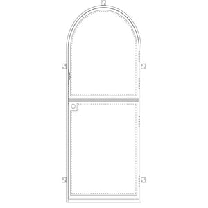 PINKYS Air Lite Dutch single full arch steel door