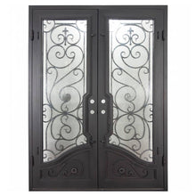 Load image into Gallery viewer, PINKYS Beverly Black Double Flat Steel Door