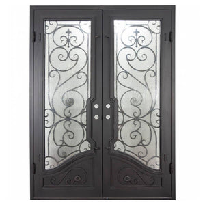 PINKYS Beverly Black Double Flat Steel Door