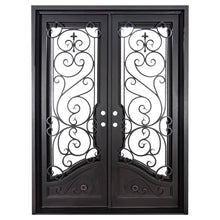 Load image into Gallery viewer, PINKYS Beverly Black Double Flat Steel Door