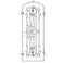 PINKYS Manhattan Black Steel Single Arch Door
