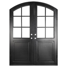 Load image into Gallery viewer, PINKYS Getty Black Double Arch Iron Doors